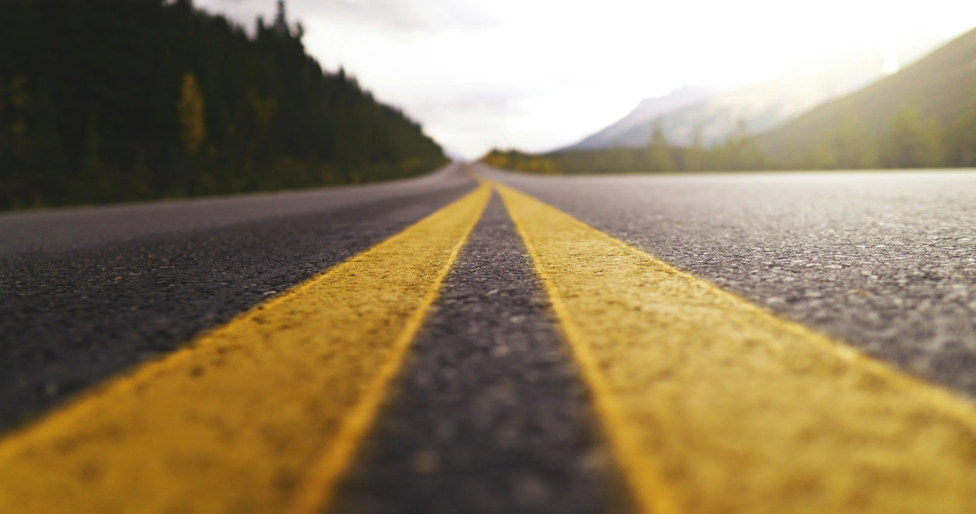 road representing two different ways to approach health